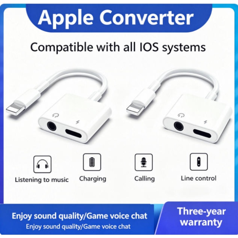 Adaptador de áudio para iPhone - Earphone Splitter Jack avaliação e preço